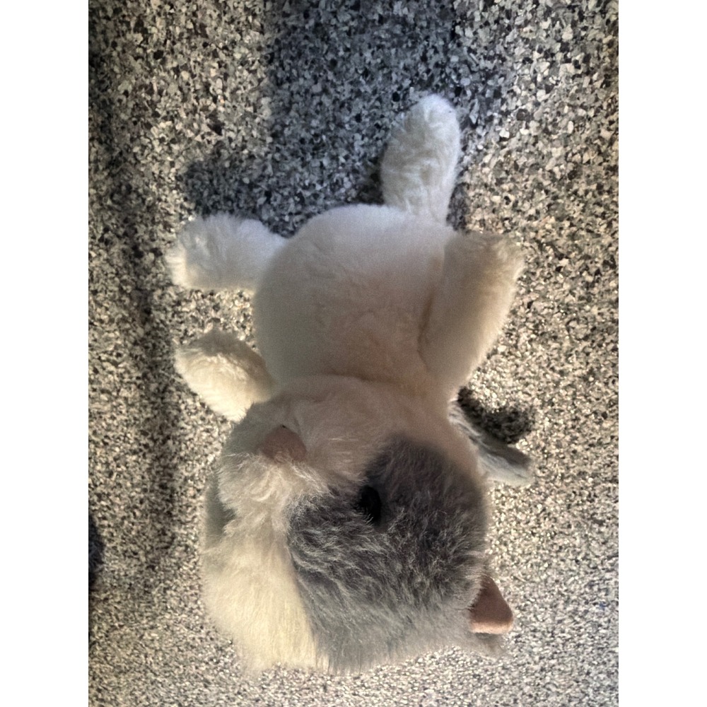 Jellycat Munchkin Cat M3CAT Retired Cream Grey Plush Stuffed Animal Toy NWT
